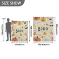 thumbnail image 6 of Yayeee Throw Blanket for Couch Soft Warm 60" x 80" Sofa Chair Bed Decoration, Halloween Cute Pumpkins, 6 of 7