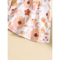 thumbnail image 6 of Bagilaanoe Toddler Baby Girl Summer Jumpsuit Sleeveless Floral Print Romper Overalls 12M 18M 24M 3T 4T 5T Kids Flared Pants Summer Clothes, 6 of 9