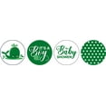 thumbnail image 2 of Darling Souvenir Green 190 Pieces Baby Shower Favor Stickers - Mini Candy Stickers & Chocolate Wrapper Labels for Party Favors & Decorations, 2 of 2