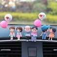 thumbnail image 4 of Car Accessories Cute Cartoon Couple Movable Doll Balloon Ornaments Car Cute Kissing Couple Doll Car Decoration Balloon Ornaments, 4 of 10