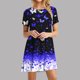 thumbnail image 2 of Vestido de Manga Corta para las Mujeres Casual Impreso Cuello Redondo, Vestido de las Señoras para la Primavera Y el Verano de Uso Diario, 2 of 9