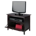 thumbnail image 2 of Kingfisher Lane Solid Wood Espresso TV Stand Rectangular 25"W x 14.96"D Unassembled, 2 of 15