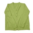 thumbnail image 4 of MVRLSH Women's Oversized Sweaters for Women Button Down V Neck Pocket Lightweight Open Front Knit Jacket Fall Fashion Tops Cardigan Sweater Green - M, 4 of 4