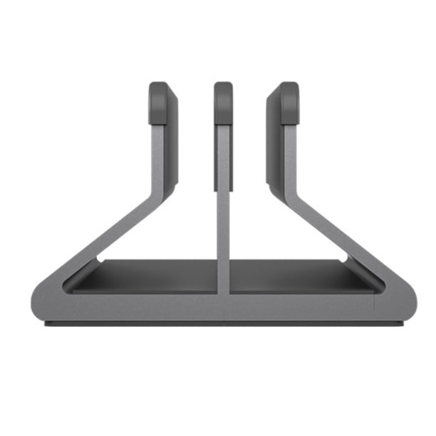Inteprter Soporte vertical para computadora portátil, accesorios para el hogar y la oficina, con estante de almacenamiento estable, estante de montaje Relojes inteligentes dos ranuras
