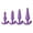Purple, variant on 4-Piece Anal Plug Set Black