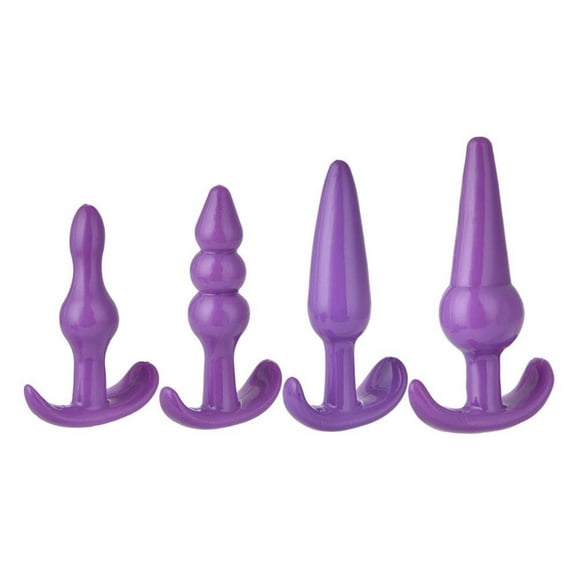 4-Piece Anal Plug Set Purple