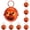 Orange, variant on CHENjy Halloween Bell, Hollow Metal Pumpkin Jingle Charm for DIY Crafts, Wreath Making, Costume Jewelry Decoration and Holiday Party Favor Supplies, 1 Pcs