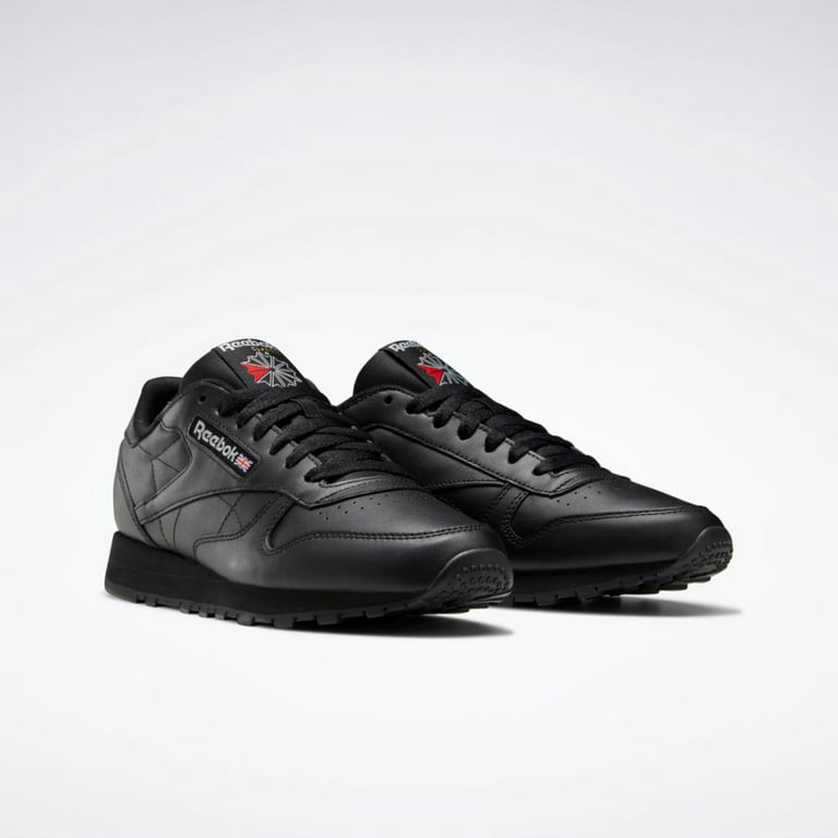 Reebok Classic Leather GY0955 Unisex Core Black/Gum Low Top Sneaker Shoes  JDJ835 (6.5) 