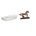 thumbnail image 1 of Bandeja de almacenamiento,Bandeja rectangular para servir frutas y postres de cocina,Bandeja decorativa organizadora multifunción para el hogar,Figura de caballo,Escultura de caballo en, 1 of 8