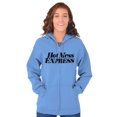 thumbnail image 5 of Hot Mess Express Rebel Girly Messy Zip Hoodie Sweatshirt Women Brisco Brands 2X, 5 of 6