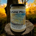 thumbnail image 3 of Autumn Magic Vegan Coconut Soy 12 oz/ 355 ml Candle Hand-poured, Eco-friendly, Clean Burning, Bakery, Food, Drink Wood Wick, 3 of 5