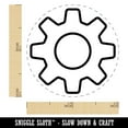 thumbnail image 2 of Gear Outline Self-Inking Rubber Stamp Ink Stamper - Purple Ink - Mini 1/2 Inch, 2 of 7