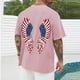 thumbnail image 5 of Tops para hombre, blusas y camisas de cuello redondo y manga corta para hombre, blusas casuales de moda con cuello redondo y estampado para hombre, blusas de poliéster para hombre., 5 of 6