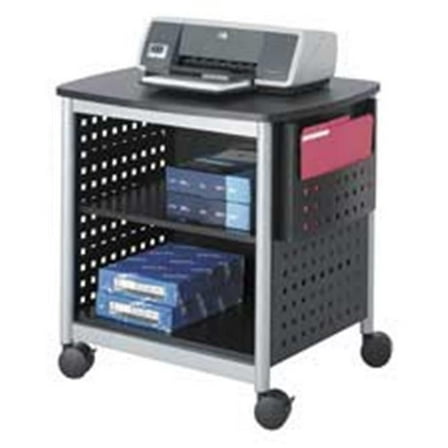 Safco Products Company  Printer Stand- Desk Side- 26-.50in.x20-.50in.x26-.50in.- Black