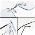 thumbnail image 6 of Men Progressive Rimless Ultralight Reading Glasses 2.00 Anti-blue Light Frameless Blue Multifocus Readers +2.00 Strength, 6 of 7