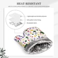 thumbnail image 5 of ZNDUO Kitchen Oven Gloves, Durable Heat Resistant Oven Gloves with Quilted Liner Non-Slip Textured Grip Perfect for BBQ, Baking, Cooking and Grilling, Colorful Texture, 5 of 8