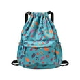 thumbnail image 1 of DAGESVGI Printed Drawstring Backpack Niche Design Large Capacity Multi-functional Backpack Out Q1o2 Capacity Large Bag Fitness Sports Use, 1 of 8
