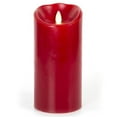thumbnail image 2 of Luminara Flameless Candle: Cinnamon Scented Moving Flame Candle with Timer (5" Red), 2 of 2