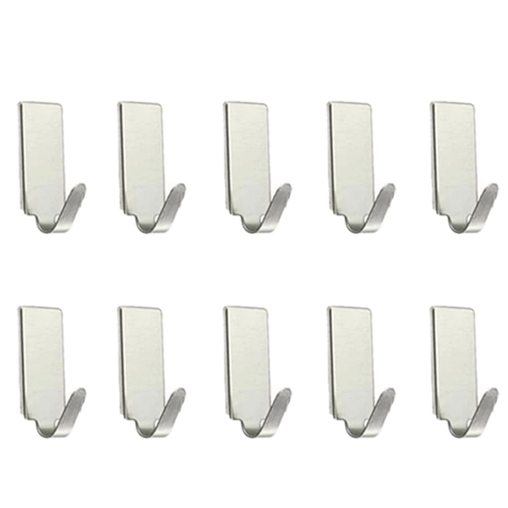 10Pack Stainless Steel Wall Hanger Contents of Wall Hook Hanger