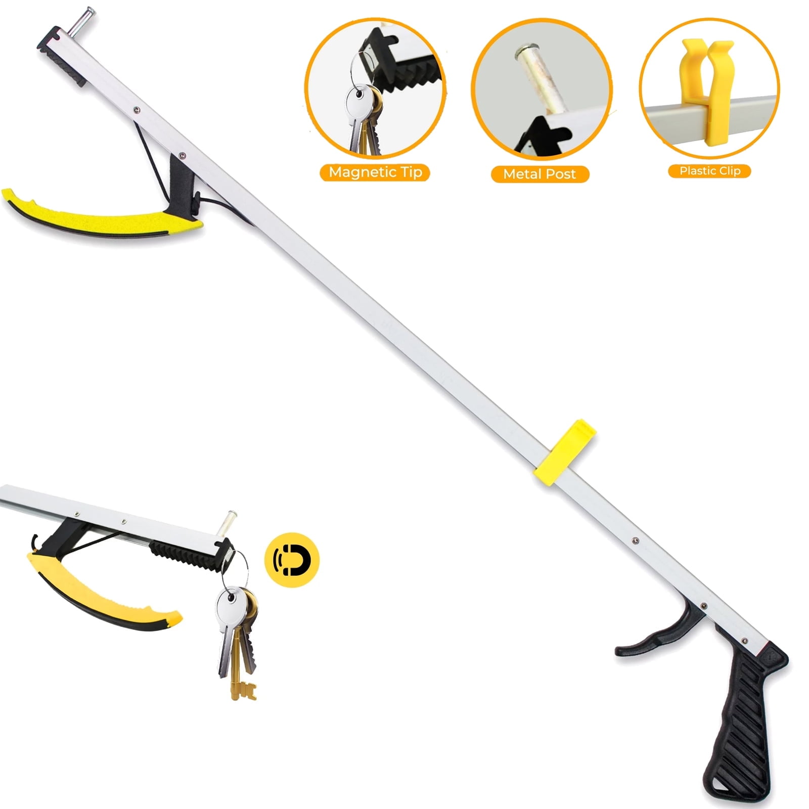 CATGOOD 32in Grabber Reaching Tool, Reacher Grabber Lightweight Aluminum w/ Ergonomic Handle Trigger