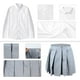 thumbnail image 5 of YANSION 8 Pcs Disfraz de Mago Niñas, Halloween Disfraz de Mago Cosplay, con Disfraz de Bastón Místico, Blusa, Corbata, Calcetines, Gafas para Fiesta de Cumpleaños, Navidad, Cosplay de Carnaval, 5 of 7