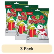 (3 pack) Ring Pop, Holiday Lollipops, Sour Cherry, Watermelon, and Cherry Flavored , Sucker Candy, 1.0 oz, Bag