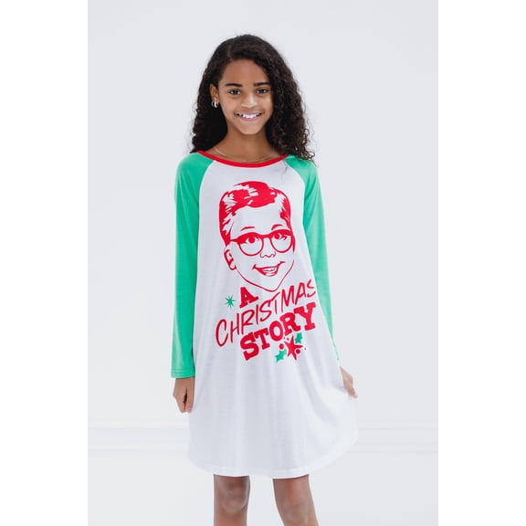 A CHRISTMAS STORY Ralphie Nightgown Pajamas Little Kid to Big