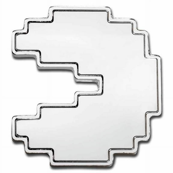 2021 Niue 1 oz Silver $2 PAC-MAN™ Shaped PAC-STACK Stackable Coin
