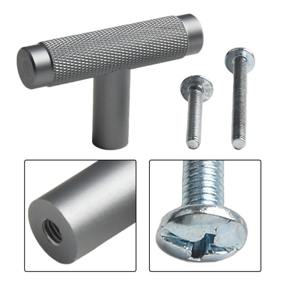 Cabinet Door Handles Drawer Pull Wardrobe Drawer Knobs Kitchen Cupboard T Bar Knob Furniture Handle Decoration Hardware
