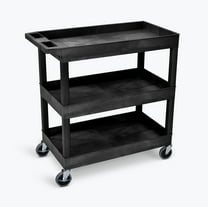 A-TO-Z SUPPLY EC111-B 32" x 18" Tub Cart - Three Shelves