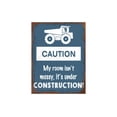 thumbnail image 1 of Blue Kid's Room Construction Metal Sign, 1 of 1