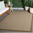 thumbnail image 2 of SAFAVIEH Sisal All-Weather Dixie Bordered Indoor/Outdoor Area Rug, Natural/Brown, 4' x 6', 2 of 11