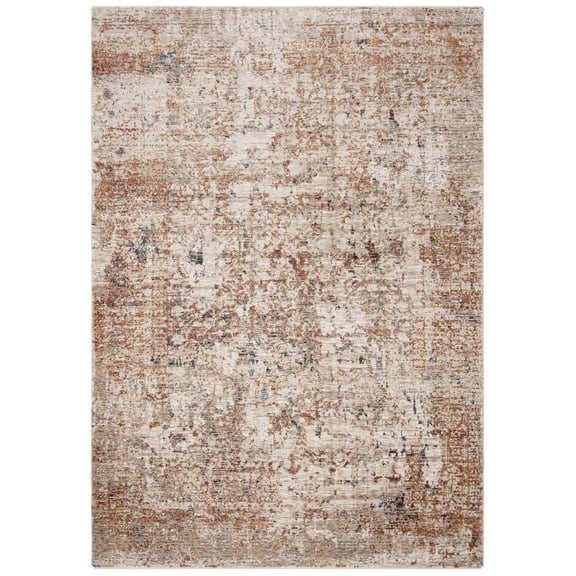 SAFAVIEH Limitee Bethanie Abstract Distressed Area Rug, Beige, 8' x 10'