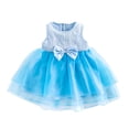 thumbnail image 3 of FYDUU Flower Girl Dress Toddler Baby Girls Sleeveless Tulle Princess Wedding Dresses Birthday Party Gown Fashion Cute Tutu Dress 6-9 Months, 3 of 7