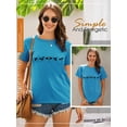 thumbnail image 3 of ZXSXSY Cute Dinosaur Graphic Tees for Women Short Sleeve Crew Neck Casual T-Shirts, 3 of 7