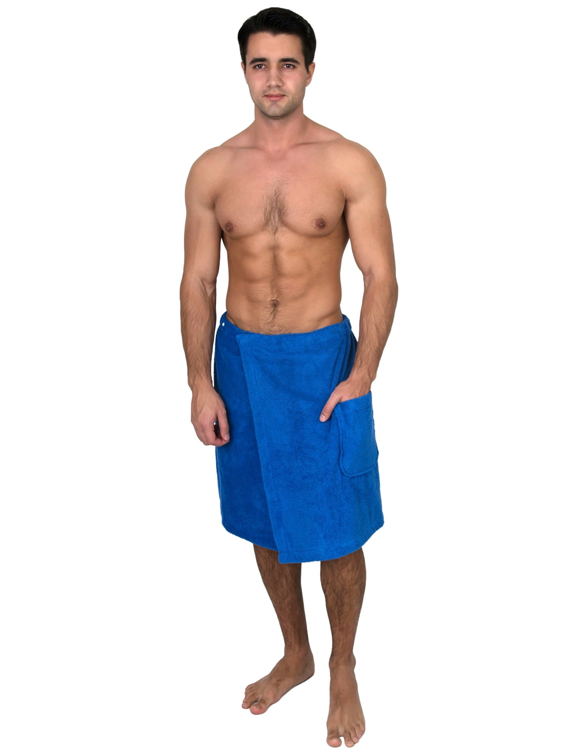 TowelSelections Men's Wrap, Shower & Bath Terry Towel with Snaps