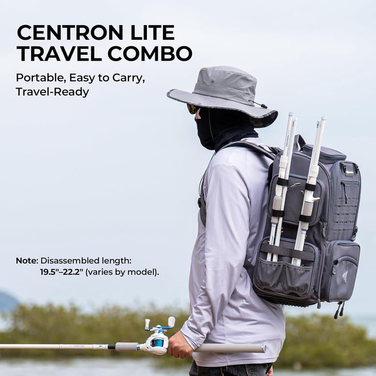 backpacking fishing rod and reel combos 3 Piece Surf Combo With Medium Heavy Travel Spinning Rod 5000 Size Reel Baitfeeder 9 Foot Orange Catapult Style Long Casts For With soft Fishing Rod Reel Combos Collapsible