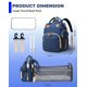 thumbnail image 4 of Mochila pañalera Lamroro 3 en 1 impermeable con cambiador, 4 of 7