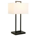 thumbnail image 2 of Evelyn&Zoe Adair 28" Tall Table Lamp with Fabric Shade, Blackened Bronze/White, 2 of 3