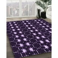 thumbnail image 3 of Ahgly Company Machine Washable Indoor Rectangle Transitional Deep Purple Area Rugs, 8' x 12', 3 of 7