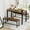 Rustic Brown 1, variant on Dining Room Table Set for 4 Person, 3 Piece Kitchen Table Set with 2 Benches, Home Wooden Table and Bench Set, Modern Breakfast Table Set for Small Spaces, Rustic Brown
