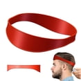 thumbnail image 1 of Gabarit de Rasage Portable pour le Cou, Guide de Coupe de Cheveux, Bande de Cheveux en Silicone Extensible Courbée pour Coupes à la Maison, Guide de Décoloration et de Coupe pour Tondeuses, 1 of 3