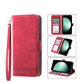 thumbnail image 1 of Funda Tipo Billetera para Samsung Galaxy S26 Ultra Carcasa Abatible con Porta Tarjetas, Bolsillo para Efectivo, Soporte Ajustable, Cierre Magnético y Correa de Muñeca Rojo, 1 of 6