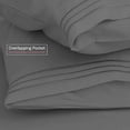 thumbnail image 2 of Nestl Bedding Solid Microfiber Queen/Standard 20 x 30 Inches Pillowcases, Charcoal Grey (Set of 2), 2 of 3