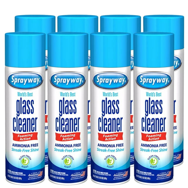 Sprayway Glass Cleaner Water Foaming Action Ammonia Free StreakFree