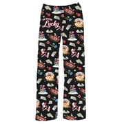 Collections Etc Comfortable I'm Feeling Lucky Drawstring Lounge Pants