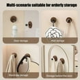 thumbnail image 6 of tzyudk 2 Pack Walnut Suction Cup Hooks for Wreath Hanging No Drill Over Door Window Glass Wood Brown, 6 of 6