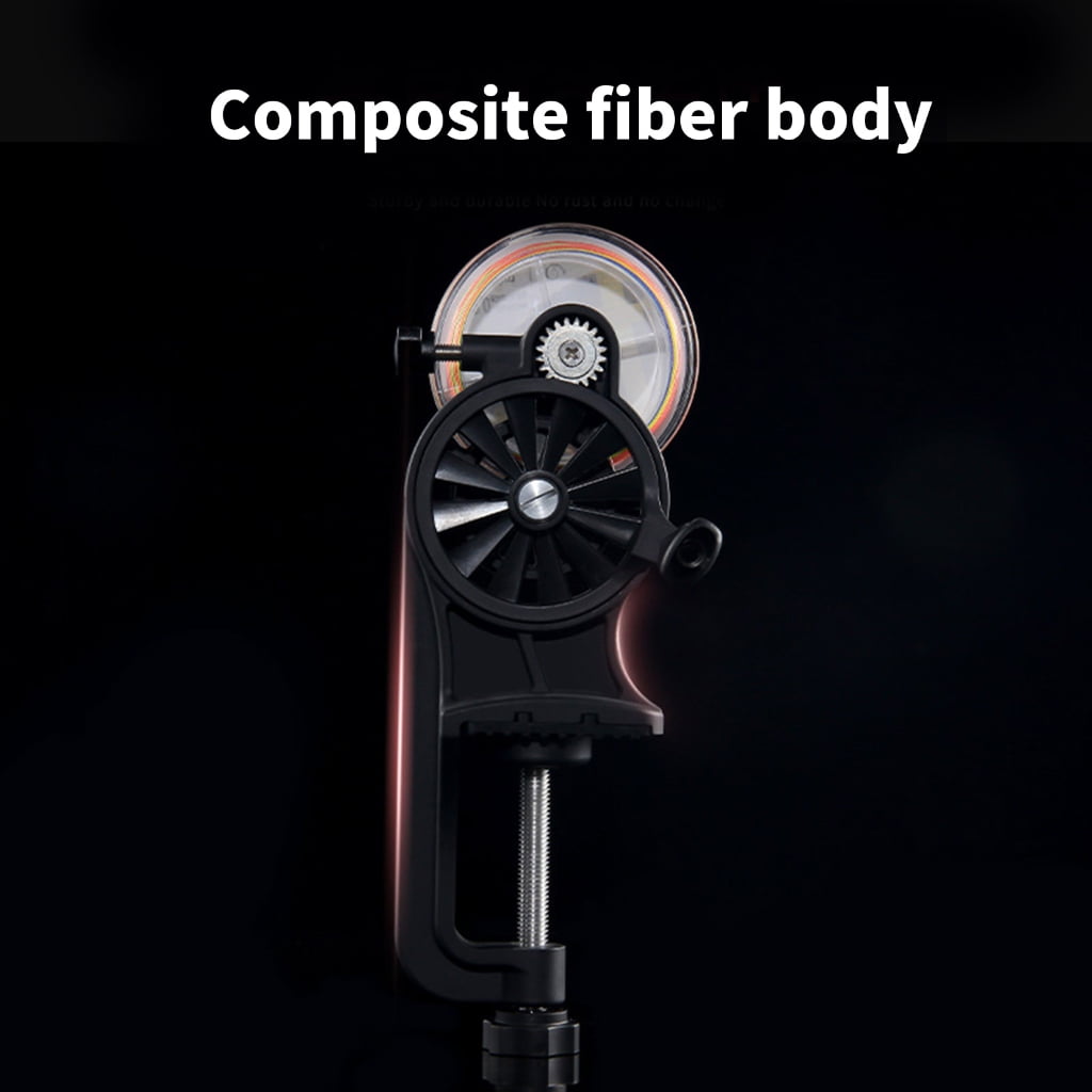 Ysmooiuy Fishing Lines Winder Equipment Efficient Line Spooling Tool Fishing Line Spoolers Spooling Station Systems with Clamp