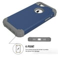 thumbnail image 7 of JTCASES for iPhone 7 Plus/8 Plus Case, Drop Resistant Corners, Wireless Charging, Heavy Duty Shockproof Hybrid Hard PC Bumper, Camera Protection, Skin-feel Anti-scratch Tough Cover, Darkblue, 7 of 7