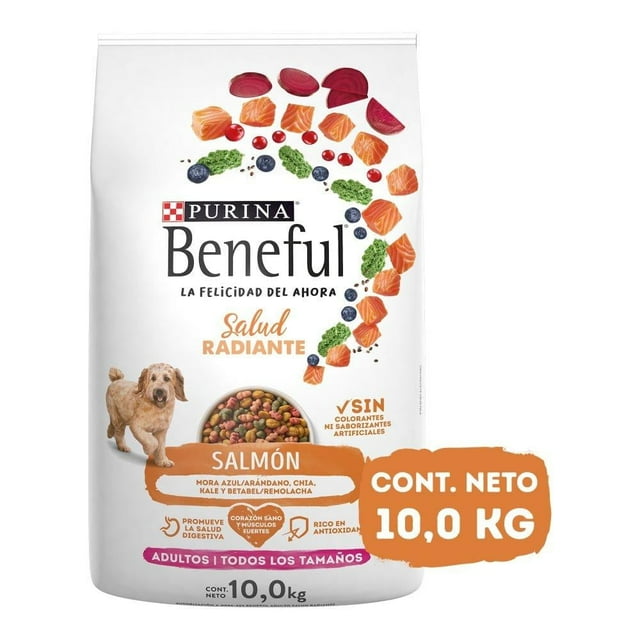 Alimento para Perro Purina Beneful Adulto Todos los Tamaños Salud Radiante Salmón 10 kg